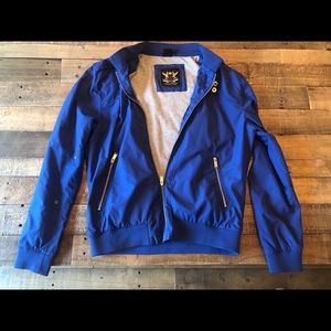 Zara Man blue jacket.
